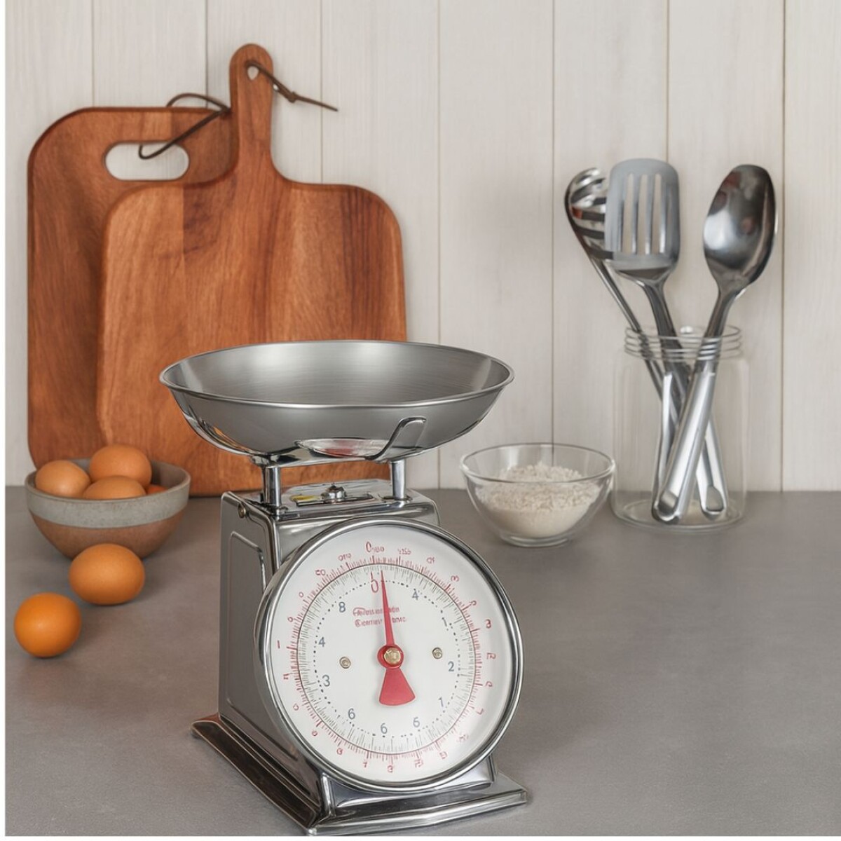 BALANZA ANALOGINA DE COCINA ACERO INOXIDABLE TRAMONTINA 