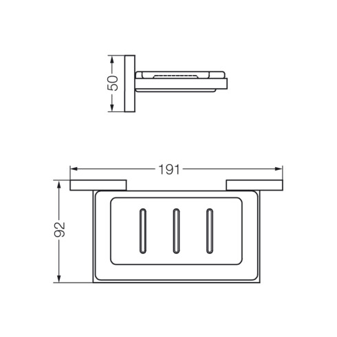 JABONERA VIDRIO APLICAR METAL LINEA DOMINIC ACABADO MATE 000