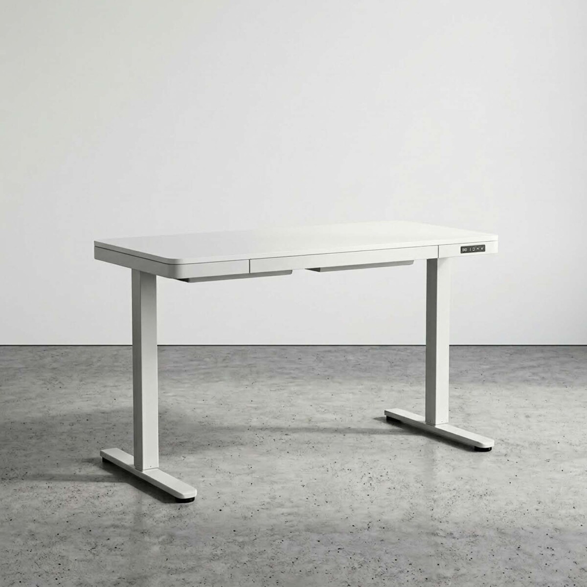 ESCRITORIO REGULABLE - METAL-Y-MDF BLANCO ASCEND 