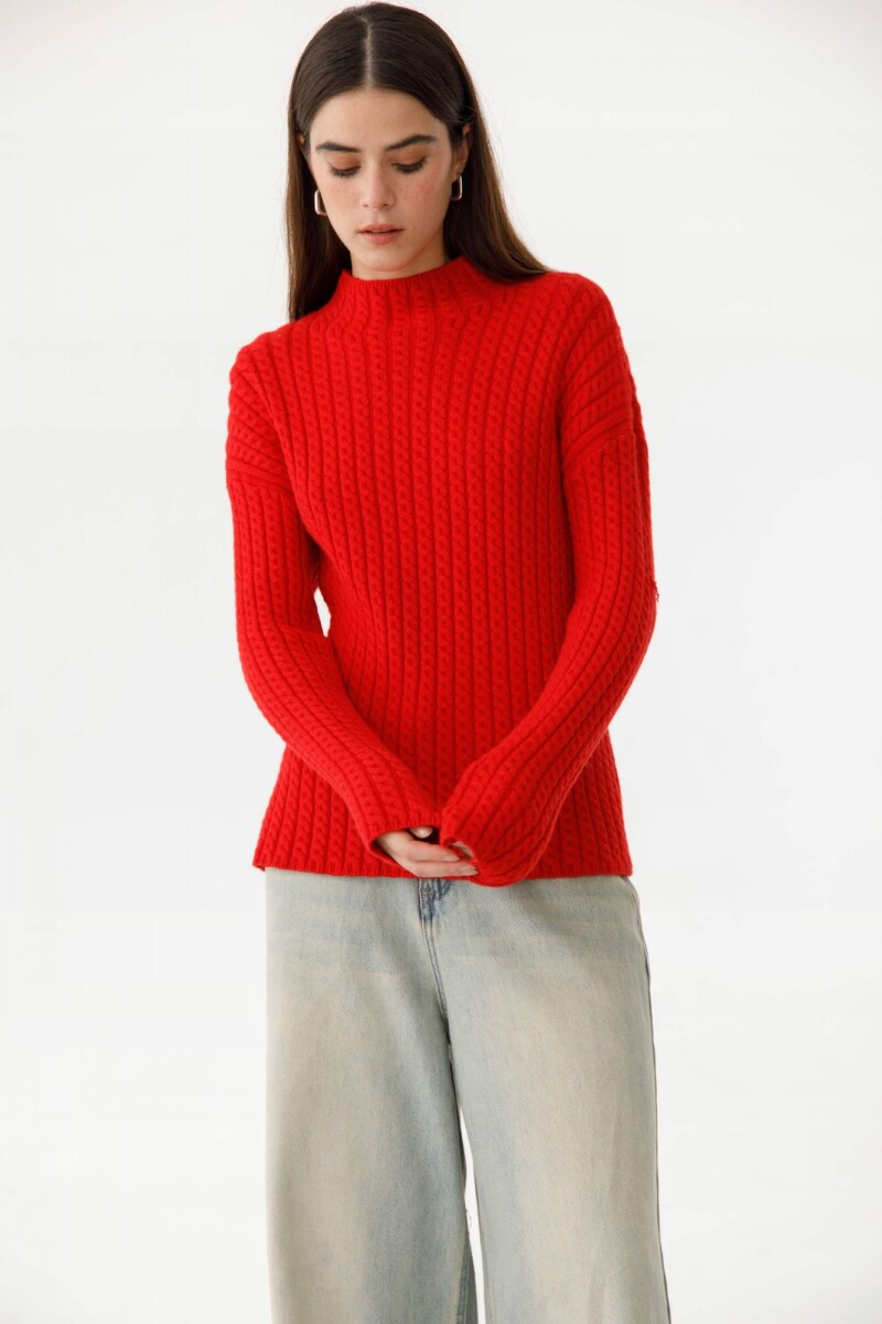Sweater Espiral - Rojo 