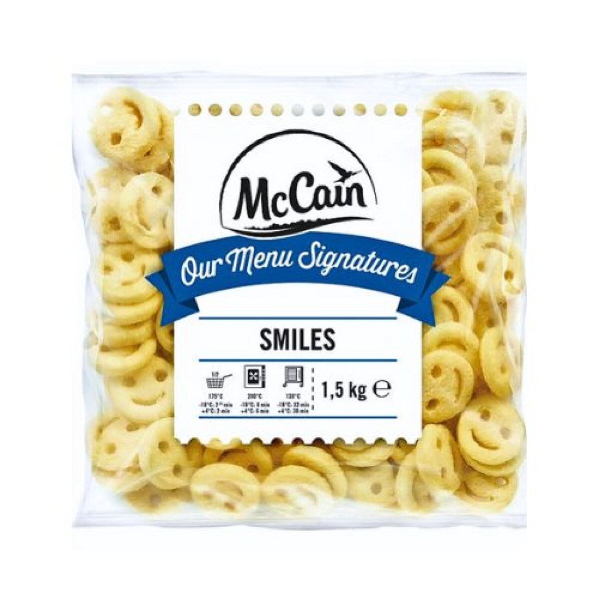 Papas Smiles McCain - 1,5 kg 