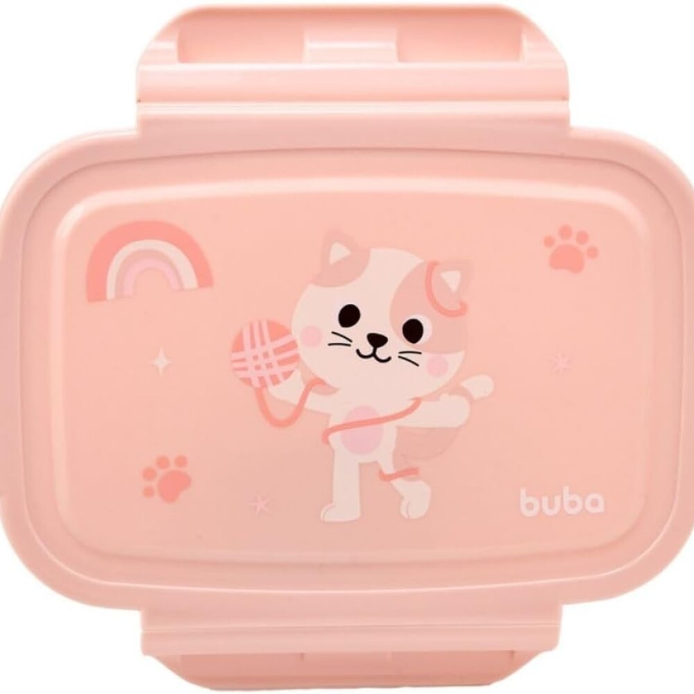 Lunchera bento box BUBA pastel colors gatita