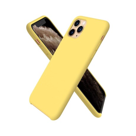 Protector case de silicona para iphone 11 pro Amarillo