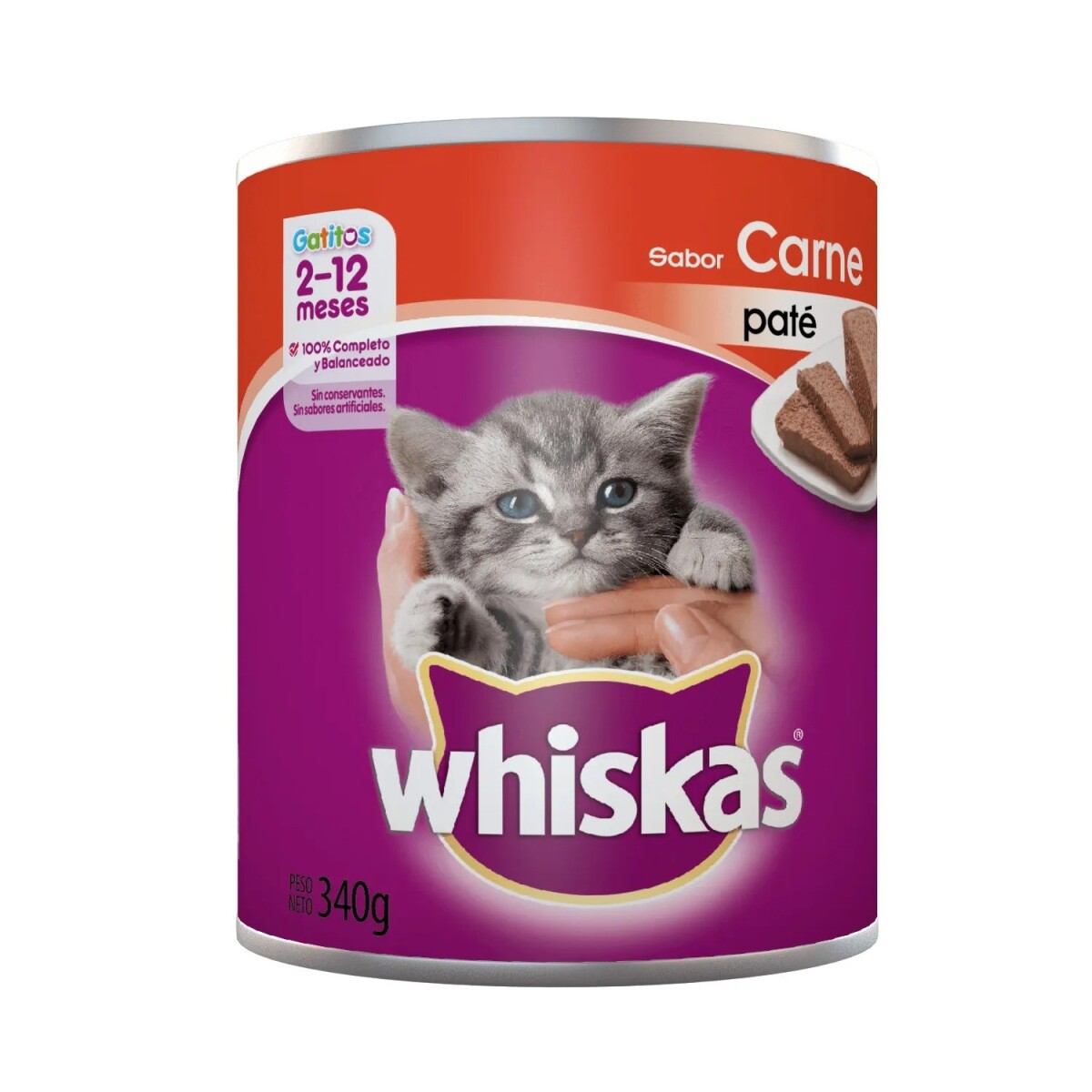 WHISKAS GATITOS EN LATA 340 GR 