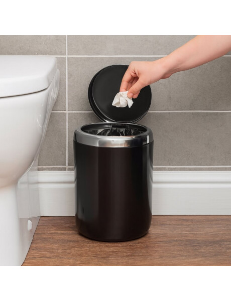 PAPELERA PASIFIK 3L D15.5X20CM NEGRA PAPELERA PASIFIK 3L D15.5X20CM NEGRA