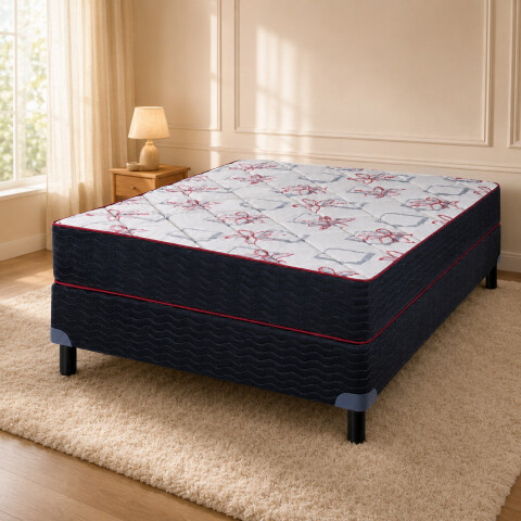 Conjunto Sommier TERMINUS Espuma Reversible - 2 Plazas 140 x 190 x 18 - Hasta 120kg Conjunto Sommier TERMINUS Espuma Reversible - 2 Plazas 140 x 190 x 18 - Hasta 120kg
