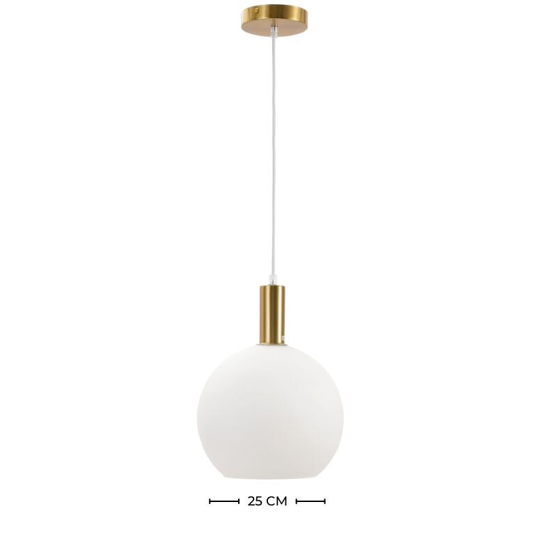 ARTEFACTO COLGANTE DECORATIVO PIREO Luminaria Colgante Pireo Medium Blanca ø 25 cm