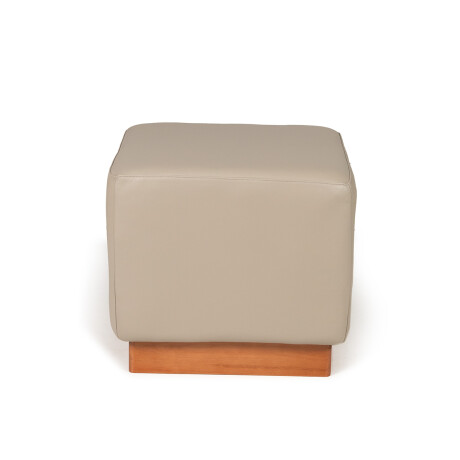 Puff Beta - Cuero Natural 1011 (Granizo)