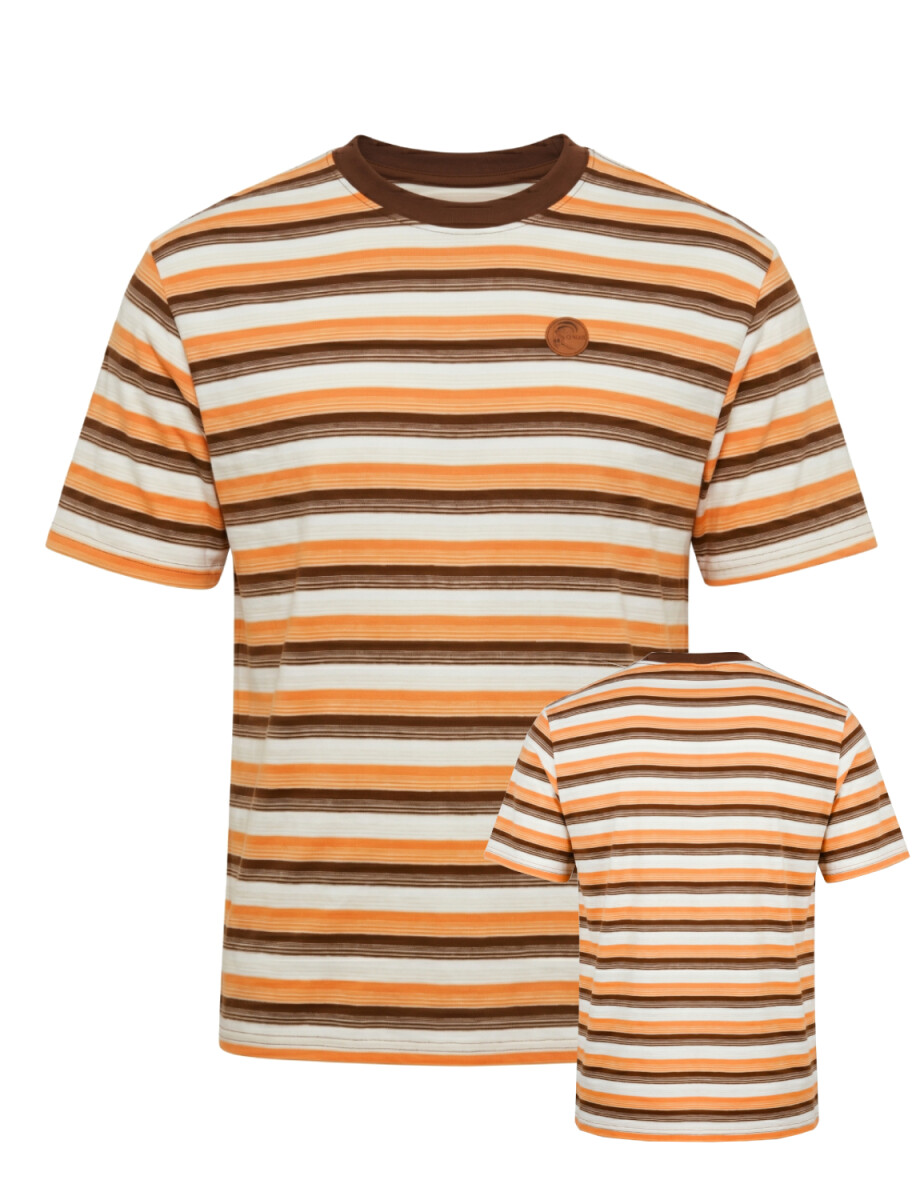 Remera O'Neill Brush Stripe - Cafe 
