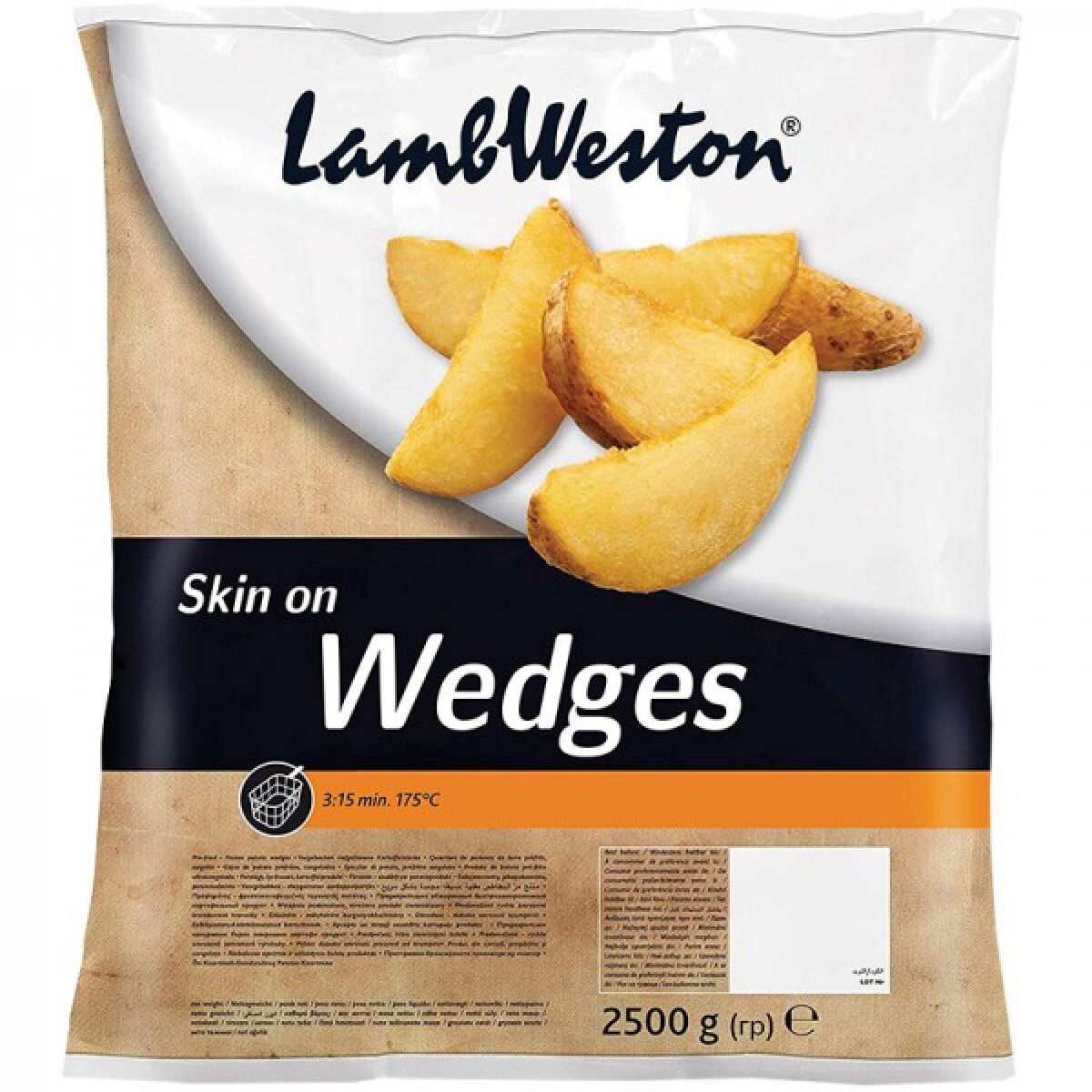 Gajos SkinOn Lamb Weston - 2,5 kg 