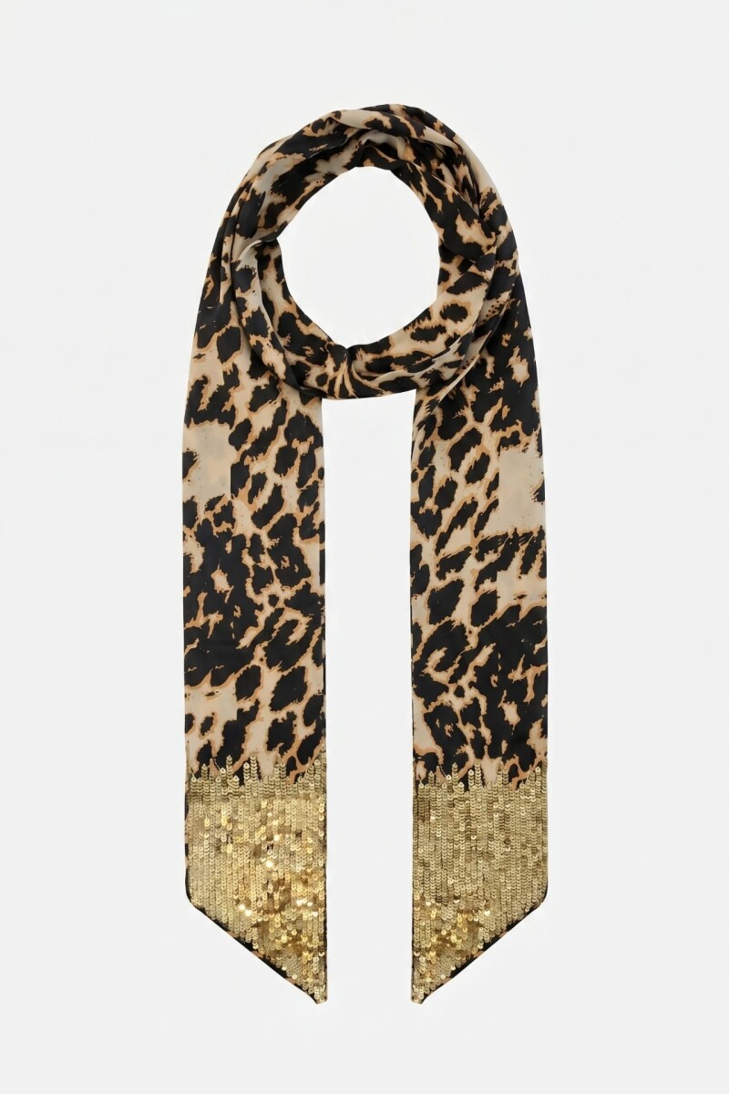 Pashmina Mask Leopard 7X180 Leopardo