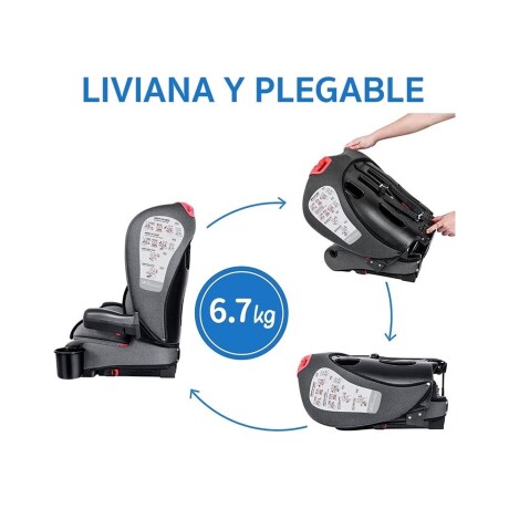 Silla butaca para auto Bebesit Smart plegable con posavaso hasta 36kg Azul