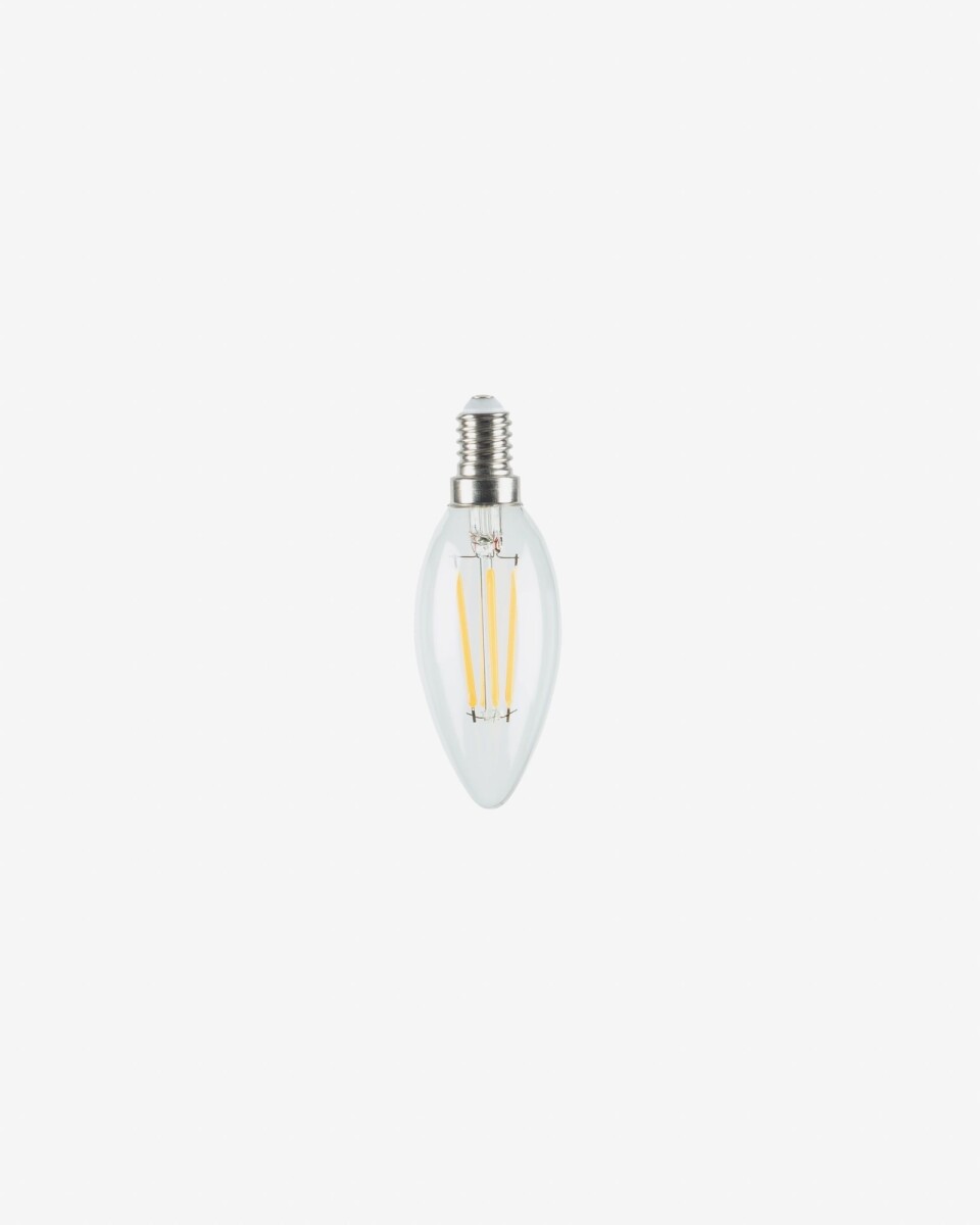 Bombilla LED Bulb E14 4W y 35 mm luz neutra 