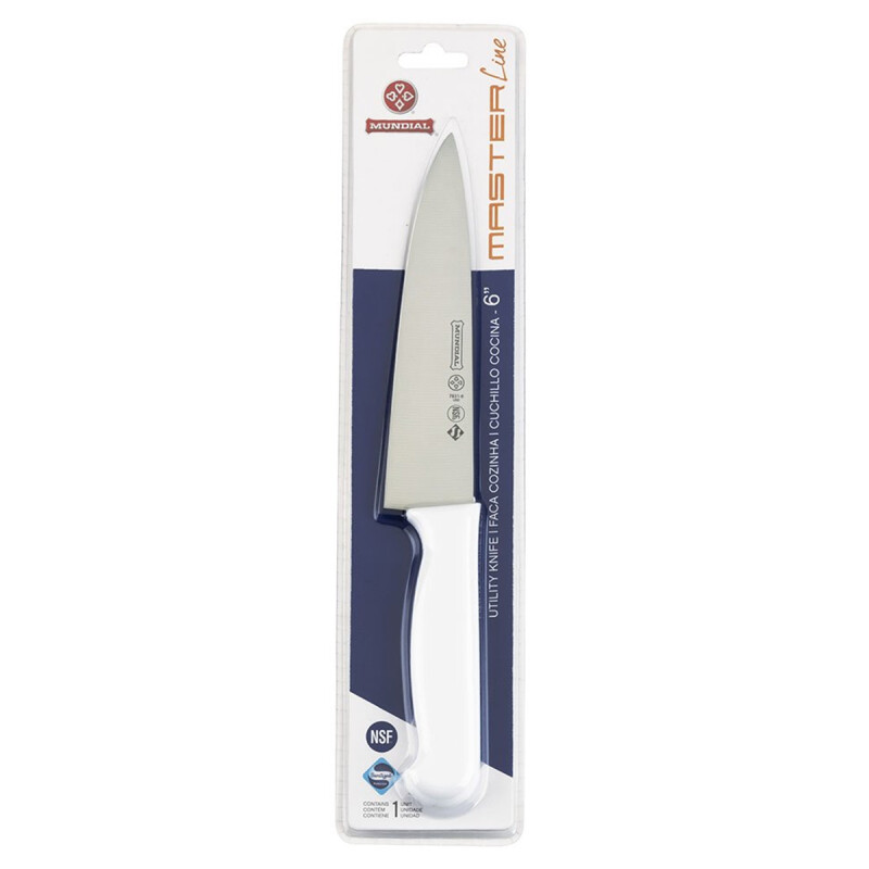 Cuchillo de cocina 6'' mango blanco BLANCO