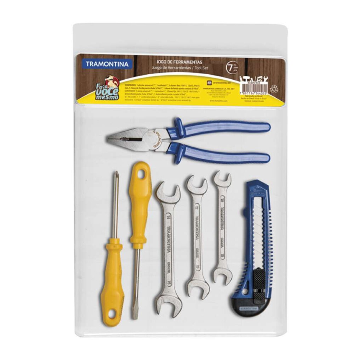 Kit De 7 Herramientas Tramontina - Básicas 
