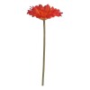 Flor Artificial Gerbera naranja tallo corto Flor Artificial Gerbera naranja tallo corto