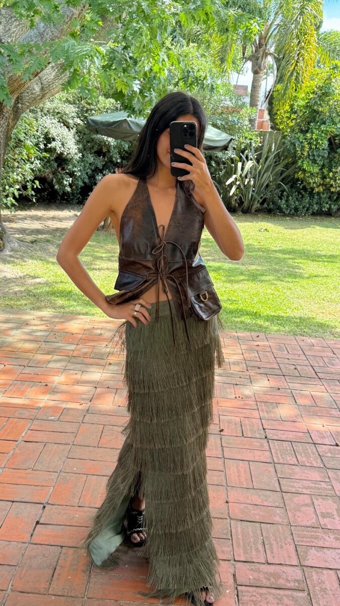 Idolo Skirt - Verde Seco 