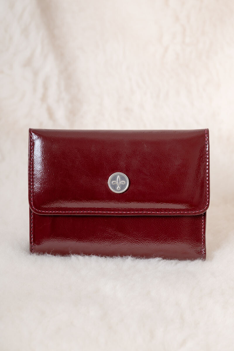 Billetera Belu - Charol cherry 