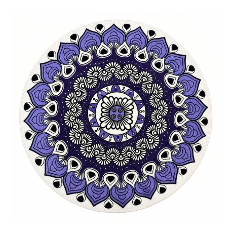 ALFOMBRA TEJIDA PERSA REDONDA 60CM DE DIAMETRO VARIOS DISEÑOS 001