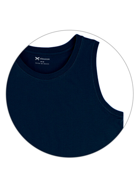 MUSCULOSA BÁSICA WORLD AZUL OSCURO