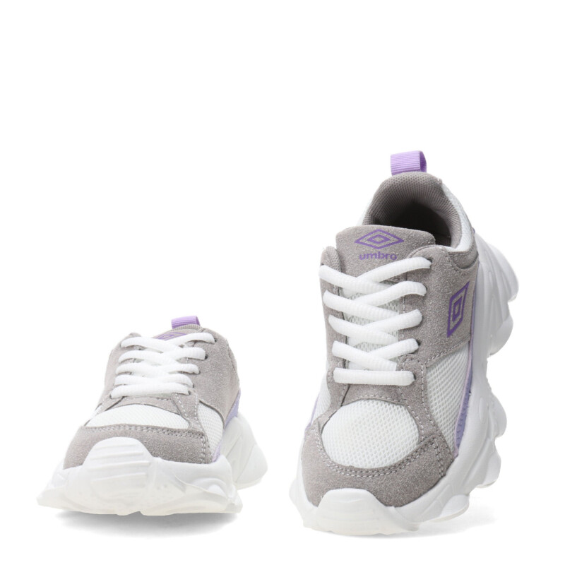Championes de Niña Umbro Flit Gris - Violeta