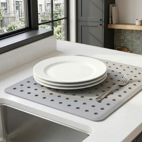 Escurridor de mesada/pileta 33x28cm GRIS