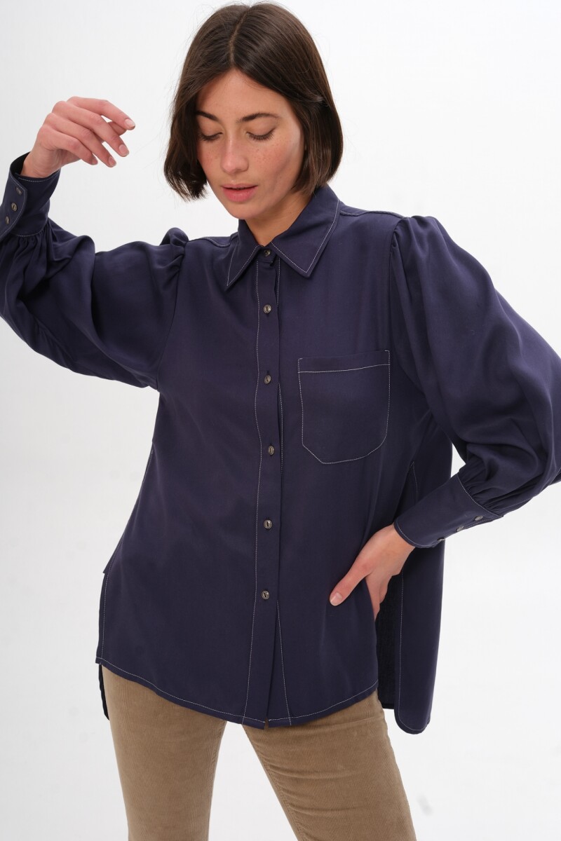Camisa Twist Azul