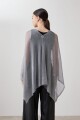 Capa con lurex gris