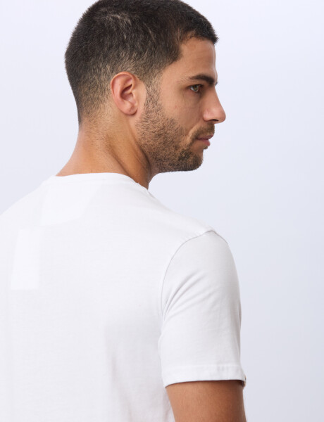 REMERA ESTAMPADA DE ALGODÓN Blanco
