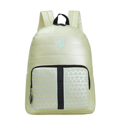 MOCHILA TRENDY PUFFER CORAZONES VERDE 001