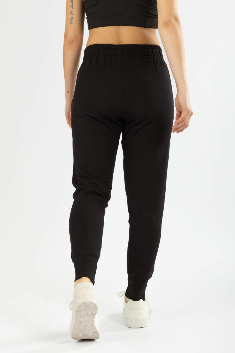 Pantalon jogger athleisure Negro