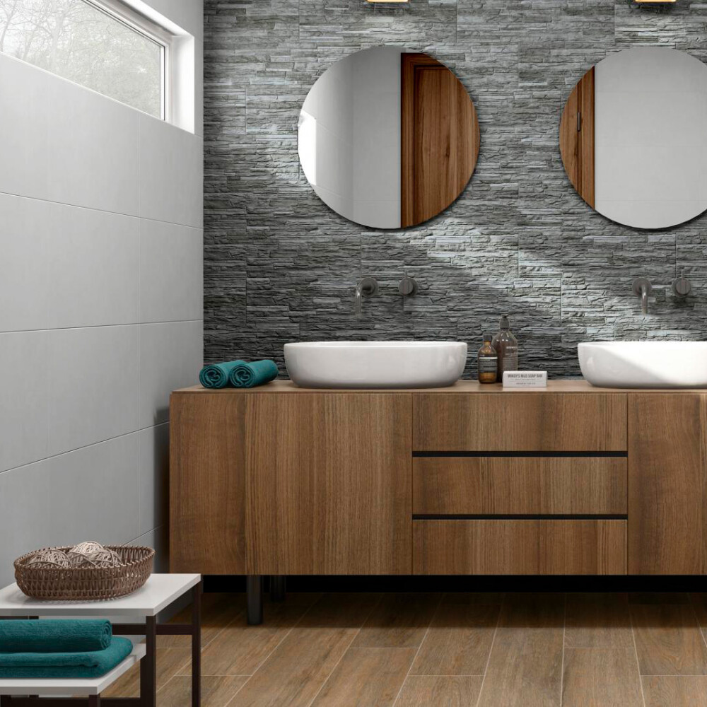 PORCELANATO TEIDE GRAFITO MT "A" 17X52 CM Porcelanato Teide Grafito Mt "a" 17x52 Cm
