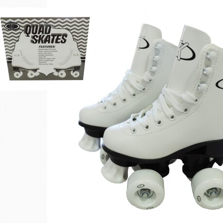 Patines Artísticos K PW-172 4 Ruedas BLANCO-NEGRO