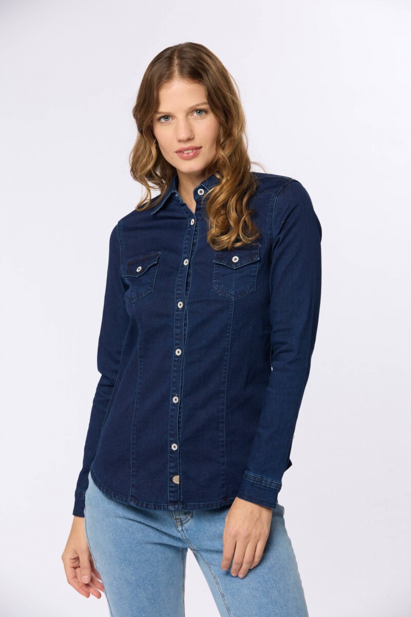 CAMISA DE JEAN - Azul 