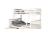 Cucheta 2 plazas y 1 plaza + 2 Cajones - B136 Blanco