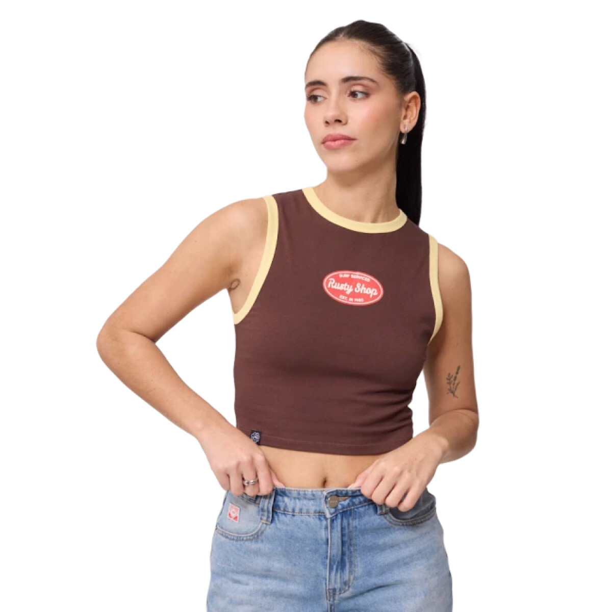 Musculosa Rusty Belin - Marrón 