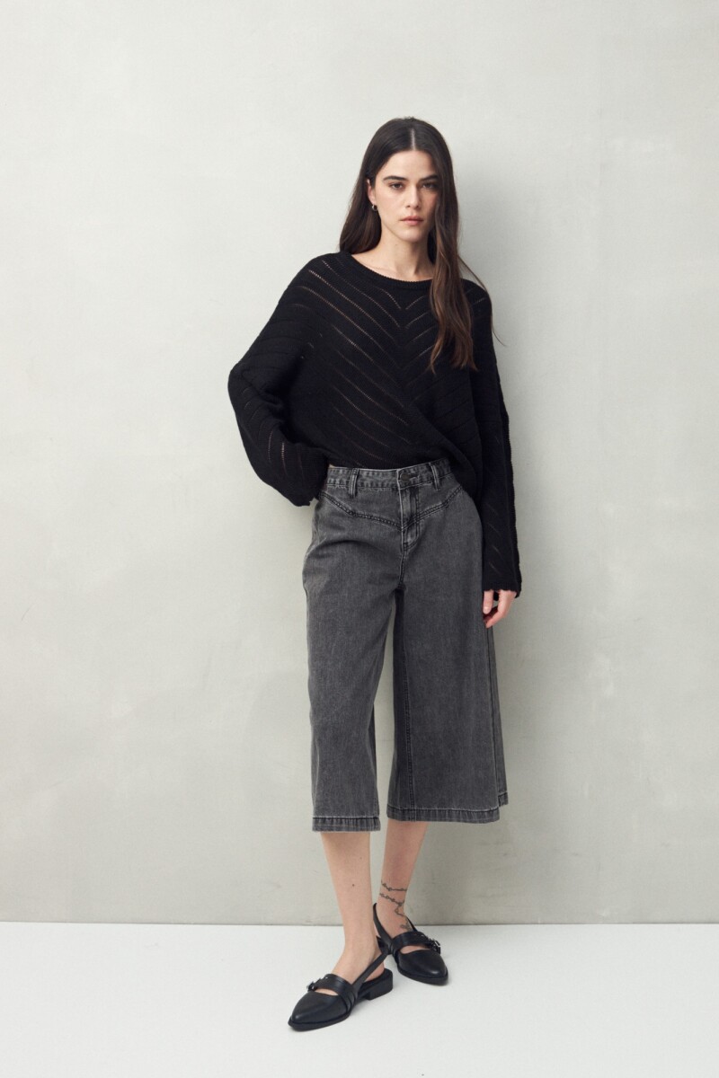 SWEATER CAPUCINE Negro