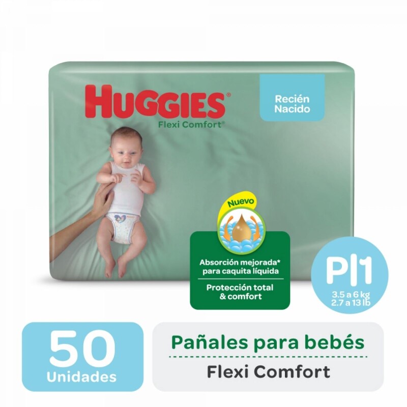 Pañales Huggies Flexi Comfort P X50