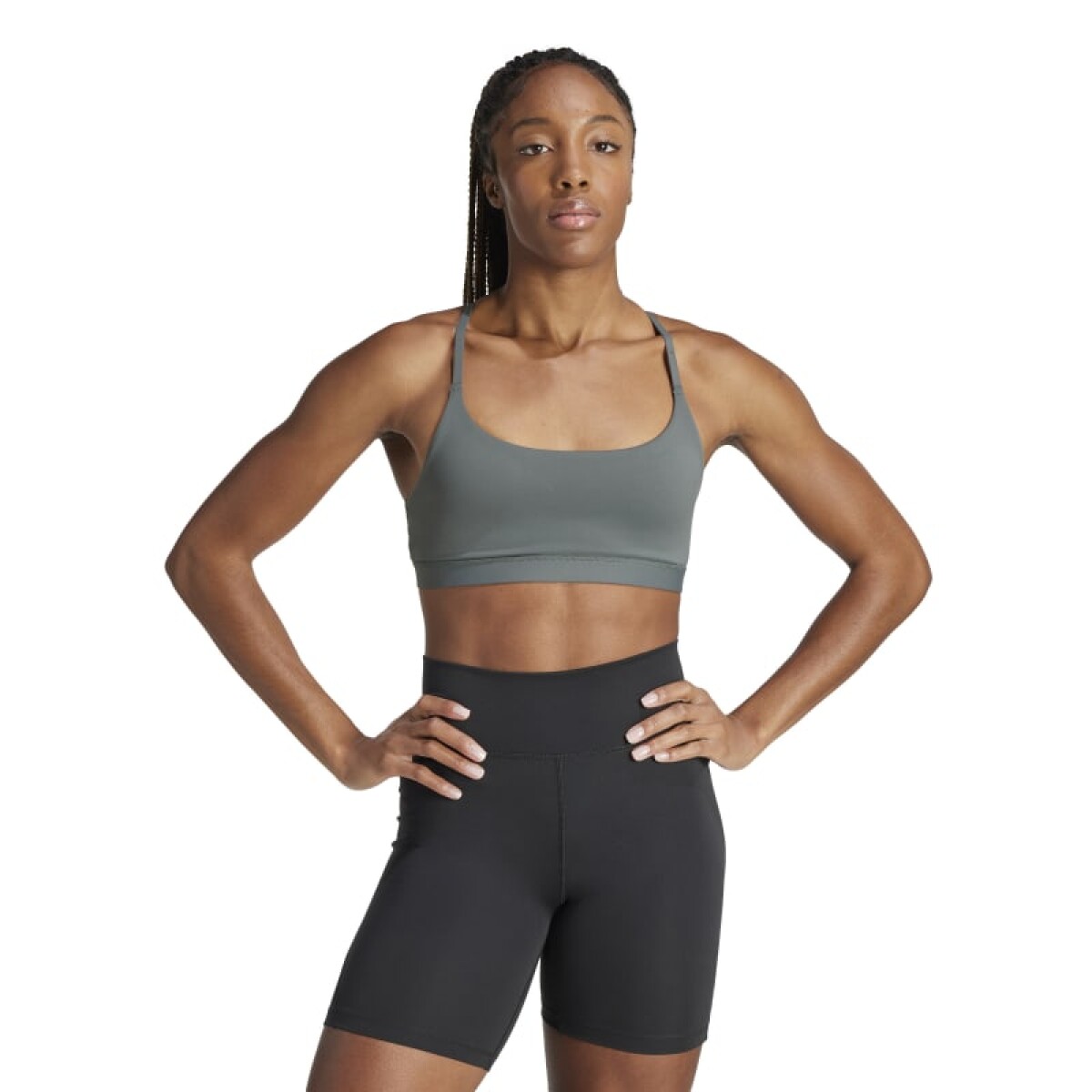Top Adidas All Me - Gris 