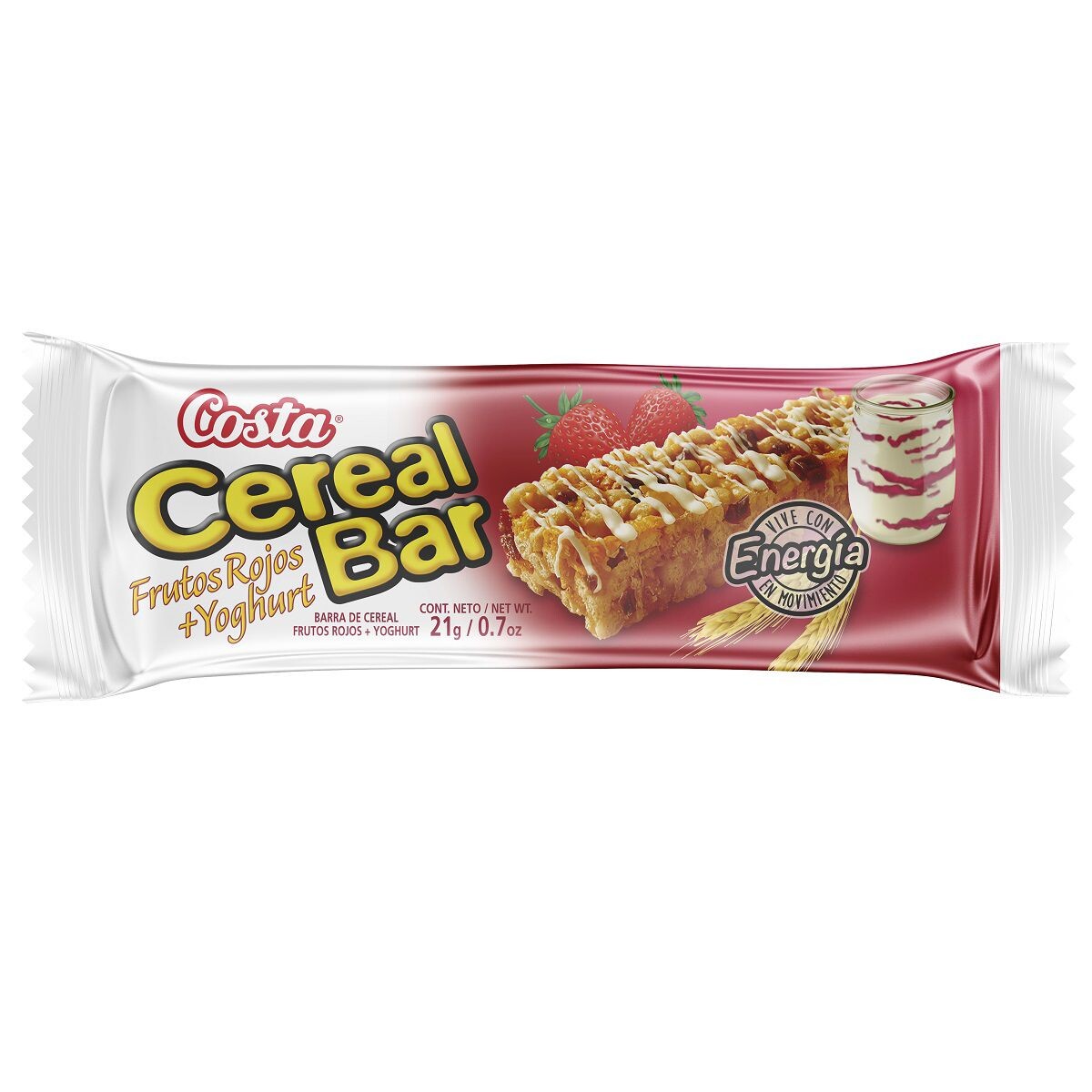 COSTA CEREAL BARRA FRUTOS ROJOS+YOGURT 