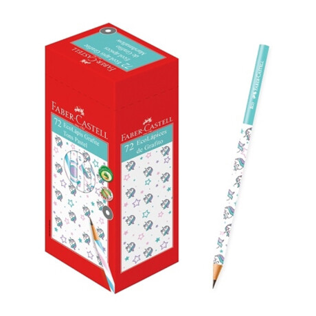 Lapiz Faber Eco Diseños Caja x 72 Diseño Unicornio y Tonos Pastel