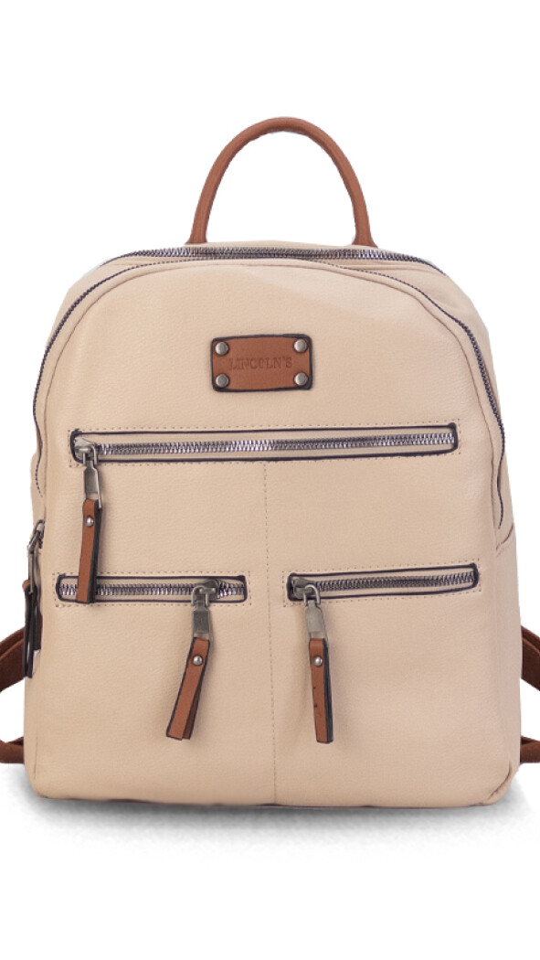 MOCHILA MEMPHIS NUDE C/CARAMELO