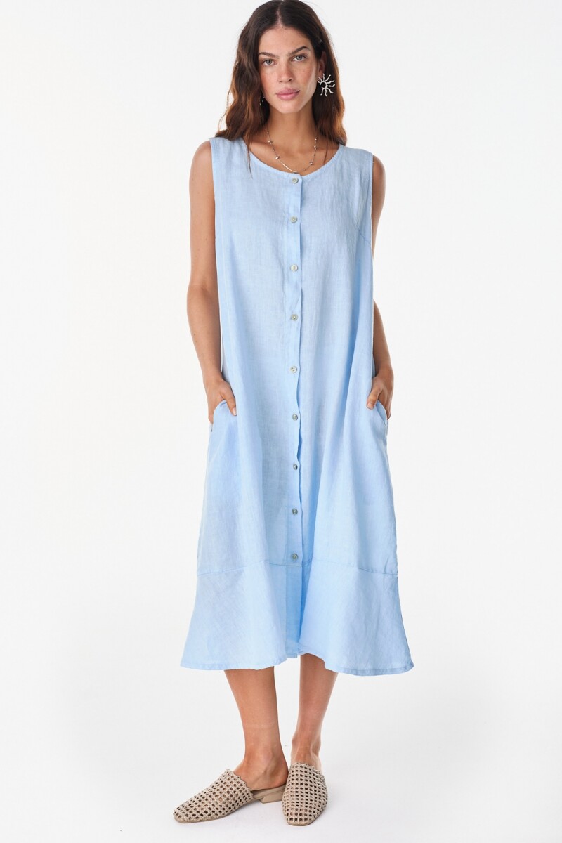 Vestido Henna Celeste