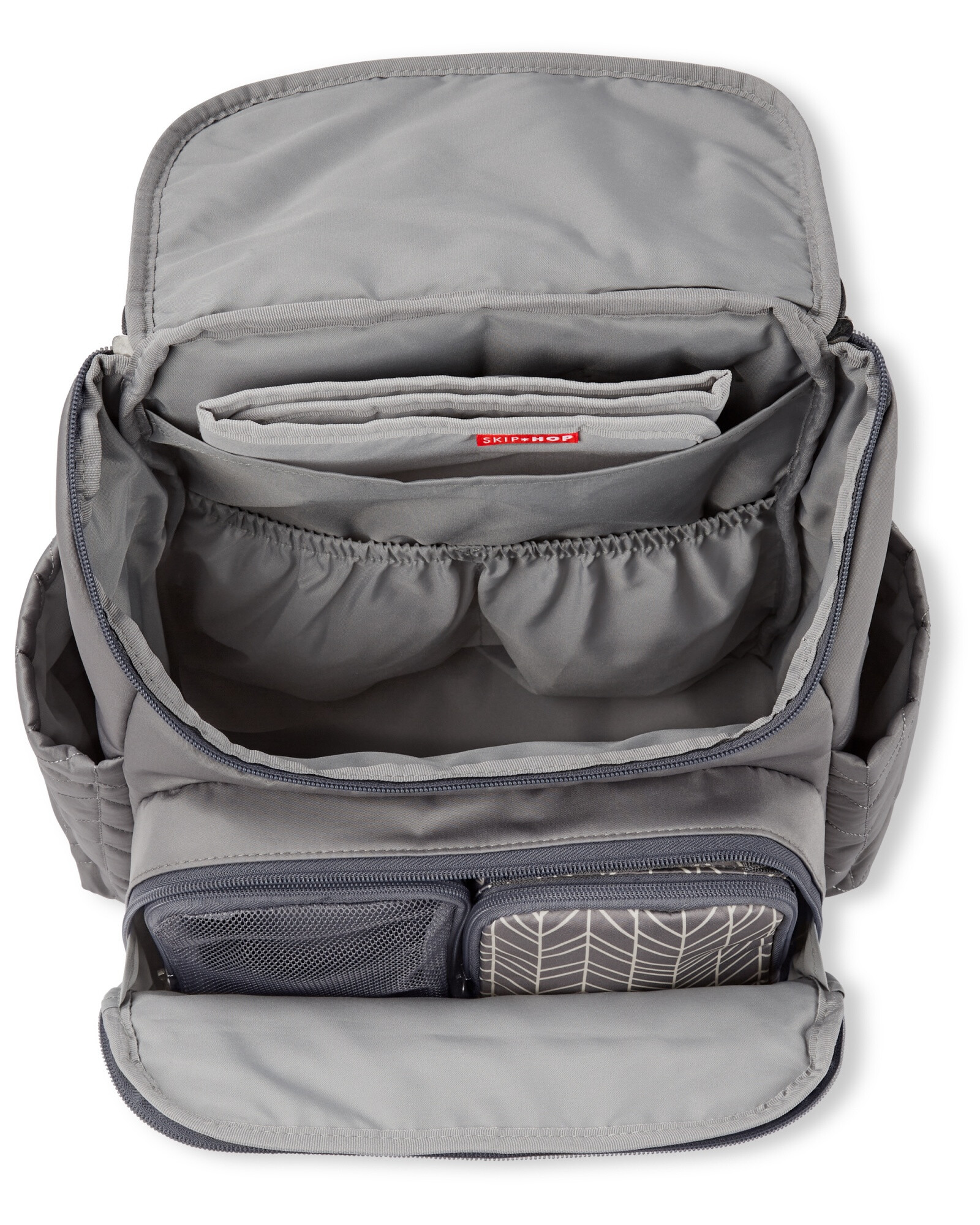 Mochila Maternal Forma Gris Claro — Carter´s Uruguay