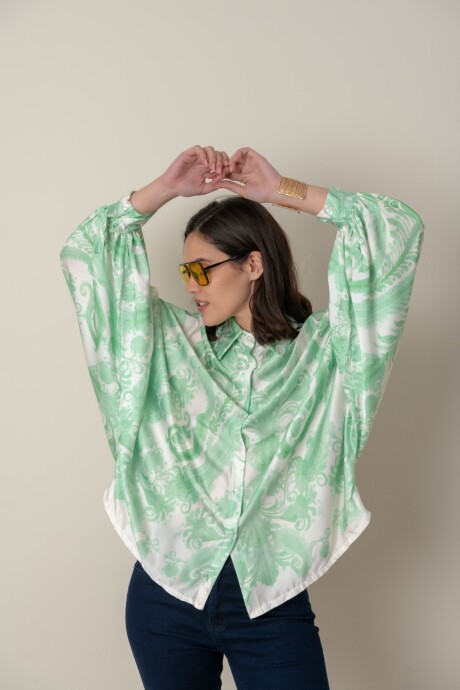 CAMISA MARTE Verde Manzana