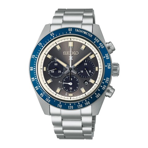 Reloj Seiko Prospex Speedtimer SSC939P1 para hombre con correa de acero Negro