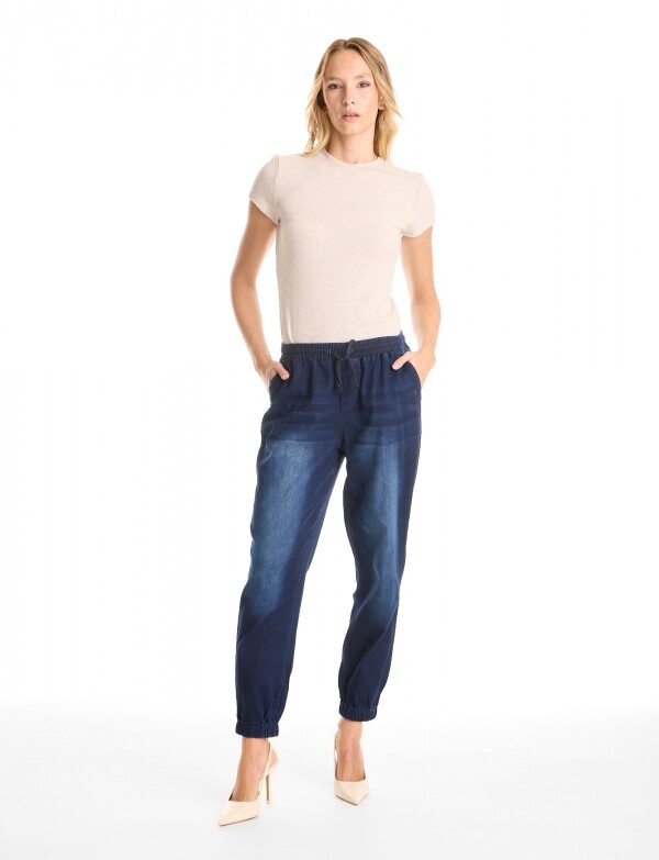 Jogger Denim JEAN OSCURO