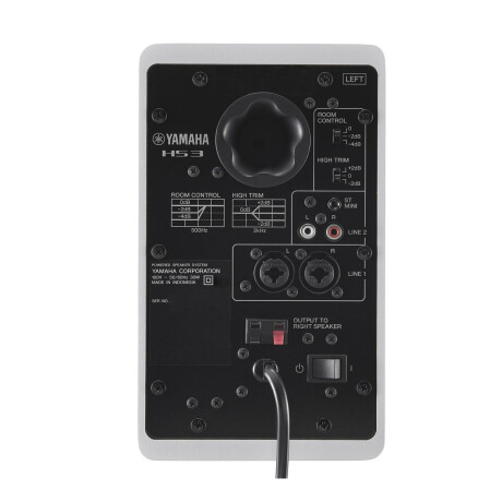 Monitor De Estudio Yamaha Hs3w White 3" Par Monitor De Estudio Yamaha Hs3w White 3" Par