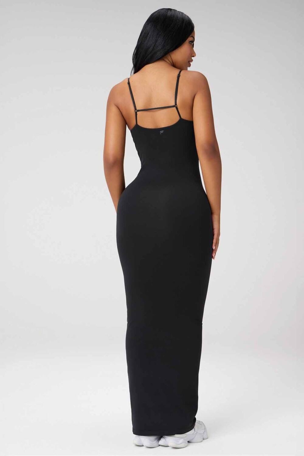 Vestido Strappy Seamless Maxi Dress Mujer Black