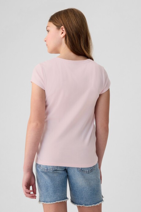 Remera Logo Gap Manga Corta Niña Light Peony